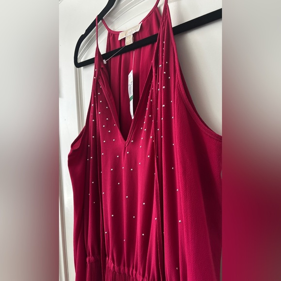 Michael Kors Raspberry Dress with Rhinestones - Picture 3 of 6